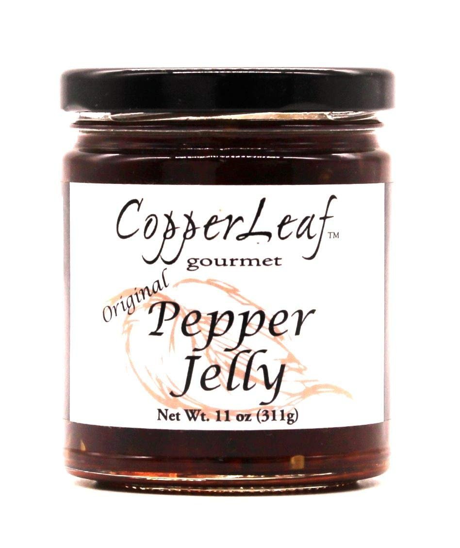 CopperLeaf Gourmet Original Pepper Jelly | Red and Green Bell Peppers and Jalapenos | All Natural and Fresh Ingredients - 11 oz Jar (311 g)