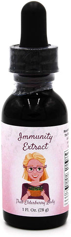 That Elderberry Lady Immunity Extract - Organic and All Natural Ingredients - Elderberries and Echinacea - Homeopathic Remedy with Antioxidant Immune Support Protection - Concentrate Tincture (1 oz)