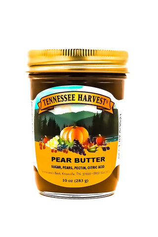 Tennessee Harvest Pear Butter | Handcrafted with Simple Ingredients - Pears and Sugar | All Natural, Small Batch-Made - 10 oz Jar (283 g)