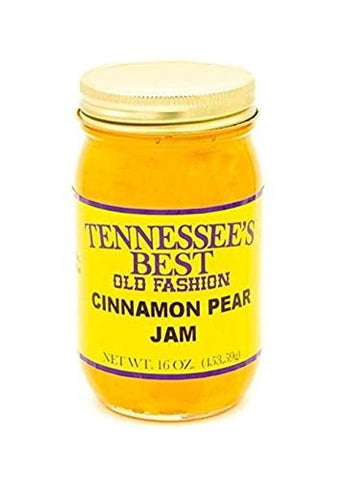 Tennessee’s Best Old Fashion Cinnamon Pear Jam | Handcrafted with Simple Ingredients - Sugar, Cinnamon and Pears | All Natural, Small Batch-Made - 16 oz Jar (454 g)