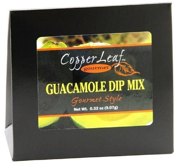 CopperLeaf Gourmet Guacamole Dip Mix | Handcrafted with Peppers, Cilantro, Jalapenos and Lime | All Natural and Fresh Ingredients - 0.32 oz Packet (9.07 g)