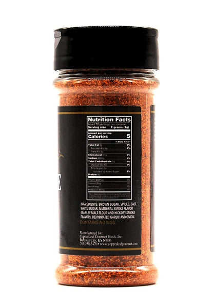 CopperLeaf Gourmet Barbeque Flavored Gourmet Style Seasoning | Handcrafted with Brown Sugar and Other Spices | All Natural and Fresh Ingredients - 5 oz Bottle (141 g)