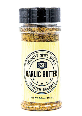 Tennessee’s Best Speciality Spice Blends | Garlic Butter Seasoning with Salt, Garlic, Butter Flavor and Other Spices | All Natural Ingredients - 5.2 oz Bottle (147.4 g) - Garlic Butter Seasoning