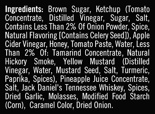 Jack Daniel's Old No. 7 Original BBQ Sauce – Authentic Small Batch Jack Daniel’s BBQ Sauce – Preservative Free – 19.5 oz