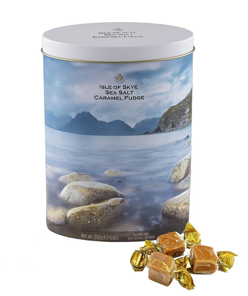 Gardiners of Scotland Isle of Skye Sea Salt Caramel Fudge Tin, 10.7 Ounce