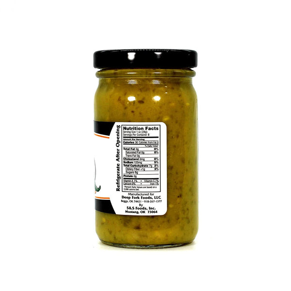 Deep Fork Small Town Spice Sweet Hot Mustard - Award Winning Spread - Sweet and Spicy Mustard Sauce Made with Jalapenos - 8 oz (227g)