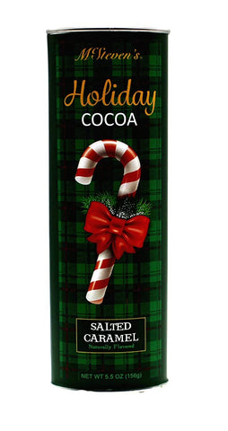 McSteven’s Holiday Cocoa - Salted Caramel - One 5.5 oz Festive Tin - Holiday Treats - Gift Ideas - McSteven’s Holiday Cocoa