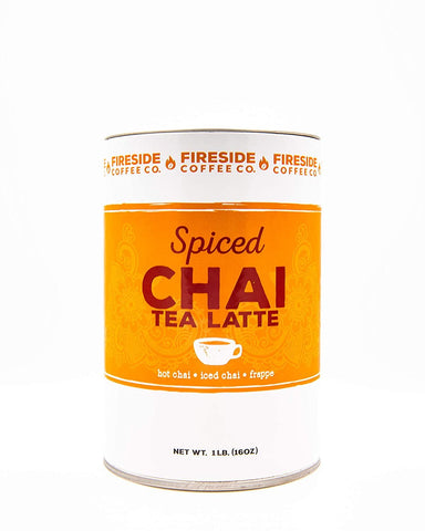 Fireside Coffee Company - Spiced Chai Tea Latte - Powdered Spice - Hot Chai - Iced Chai - Latte - 16 oz - Spiced Chai Tea Latte