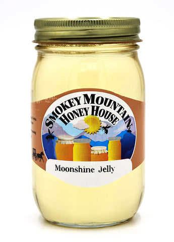 Smokey Mountain Honey House Moonshine Jelly - Gourmet Spread Made in the South - From the Farm to the Table - 16 oz Jar