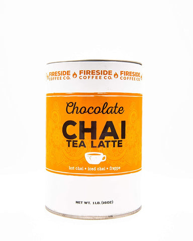 Fireside Coffee Company - Chocolate Chai Tea Latte - Powdered Spice - Hot Chai - Iced Chai - Latte - 16 oz - Chocolate Chai Tea Latte