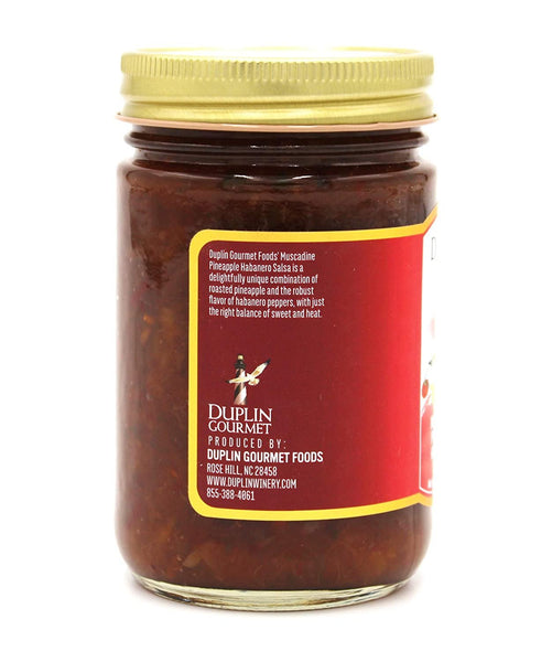 Duplin Gourmet Muscadine Pineapple Habanero Salsa - Sweet Fruit Salsa with Delicious Flavor and a Spicy Kick | Handcrafted with Real Pineapples, Muscadine Grapes, and Peppers | Fresh Ingredients