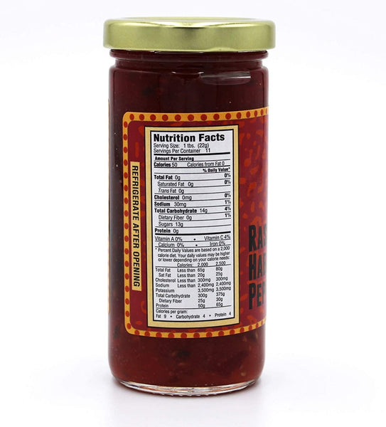 Mills Gourmet Raspberry Habanero Jelly - Bursting with Flavors of Spicy Habanero Peppers, Sweet Red Bell Peppers, and Raspberries - Made with Real Fruit and Veggies - 8 oz Jar (224 g)