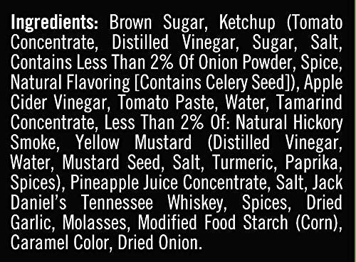 Jack Daniel's Old No. 7 Original BBQ Sauce – Authentic Small Batch Jack Daniel’s BBQ Sauce – Preservative Free – 19.5 oz