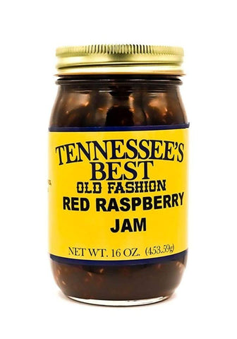 Tennessee’s Best Old Fashion Red Raspberry Jam | Handcrafted with Simple Ingredients - Sugar and Raspberries | All natural, Small Batch-Made - 16 oz Jar (454 g)