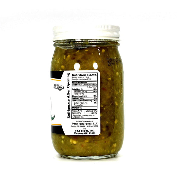 Deep Fork Small Town Spice Medium Pepper Butter - Two Pack - Medium Pepper Spread with Green Bell & Jalapeno Peppers - Relish, Dip, Rub, or Condiment - Two 16 oz Jars (454g)